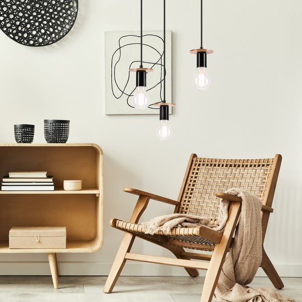 Fekete függőlámpa Angelina – LAMKUR-image-1