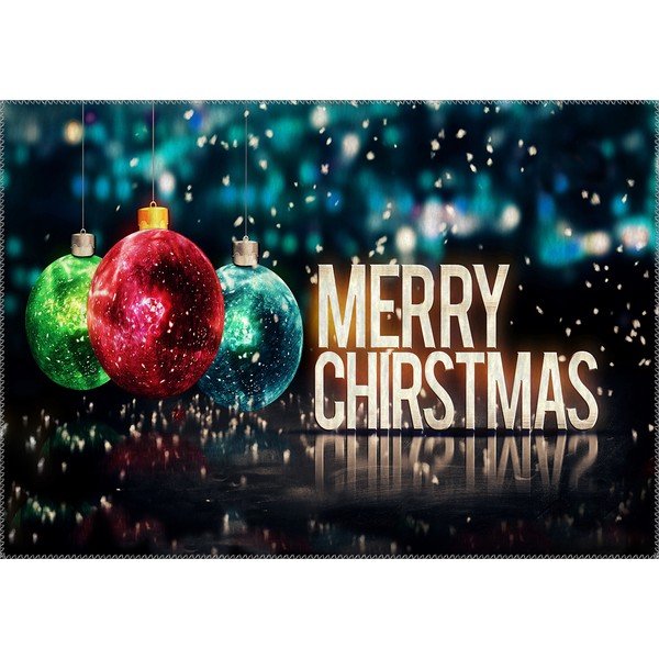 Christmas Period Three Balls With Sign szőnyeg, 50 x 80 cm - Vitaus