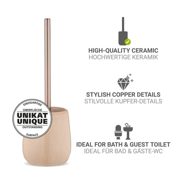 Bézs kerámia WC-kefe Sirmione – Wenko-image-2