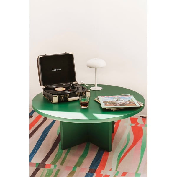 Sötétzöld kerek dohányzóasztal ø 100 cm Pausa – Really Nice Things-image-1