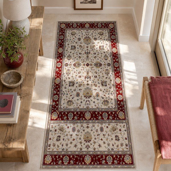 Piros-krémszínű futószőnyeg 67x250 cm Classic – Universal-image-3