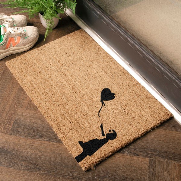 Kókuszrost lábtörlő 40x60 cm Girl With a Ballon – Artsy Doormats-image-1