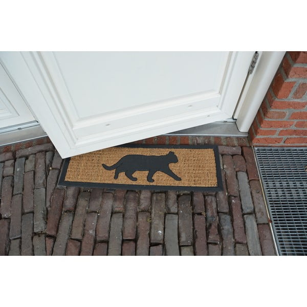 Macska kókuszrost lábtörlő, 25 x 75 cm - Esschert Design-image-1