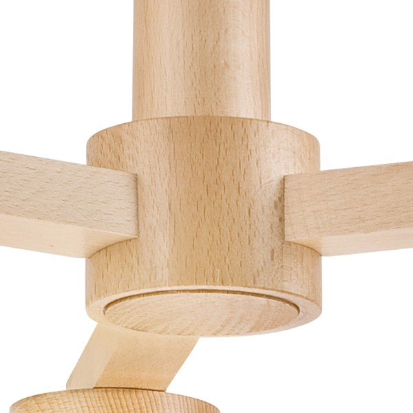 Fehér mennyezeti lámpa textil búrával ø 15 cm Ellie – LAMKUR-image-4