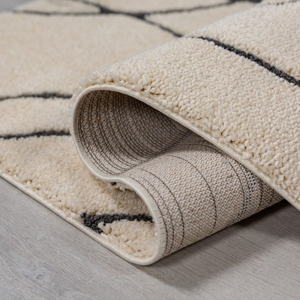Krémszínű szőnyeg 120x170 cm Flow – Flair Rugs-image-3