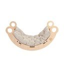 Bézs-natúr színű borovi fenyő hinta 39x75x38 cm Montessori – Meowbaby