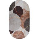 Barna-krémszínű mosható szőnyeg 60x100 cm Oval – Vitaus