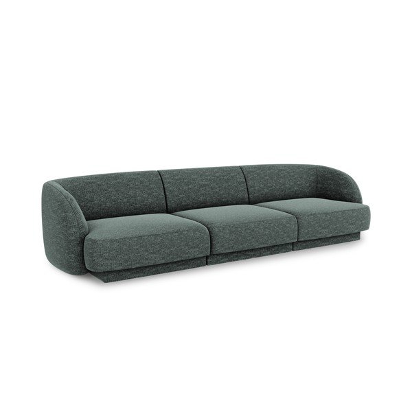 Sötétzöld kanapé 259 cm Miley – Micadoni Home-image-2