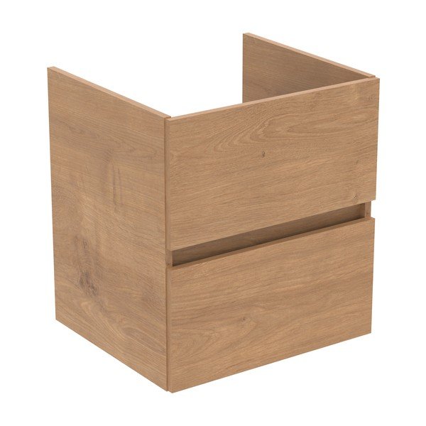 Natúr színű fali mosdó alatti szekrény tölgyfa dekorral 50x55 cm Eurovit+ – Ideal Standard-image-1