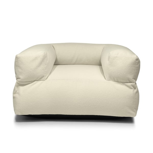 Világosszürke buklé babzsákfotel MooG – SLOWDOWN-image-2