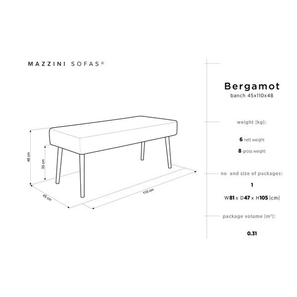 Bergamot piros pad - Mazzini Sofas-image-3