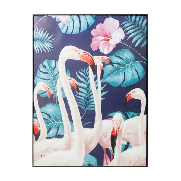 Touched Flamingo kép, 122 x 92 cm - Kare Design