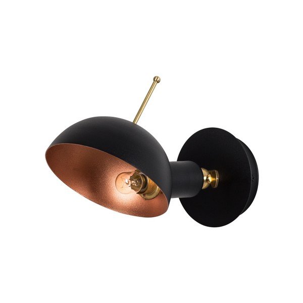 Way Wall Lamp Oglio fekete falilámpa, aranyszínű részletekkel-image-2