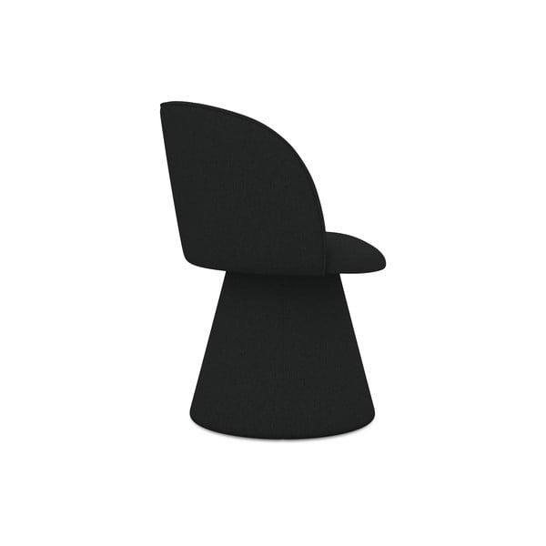 Fekete kárpitozott étkezőfotel Maia – Makamii-image-2