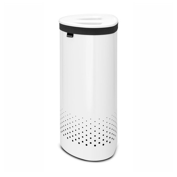 Selector fehér szennyestartó kosár, 55 l - Brabantia-image-1