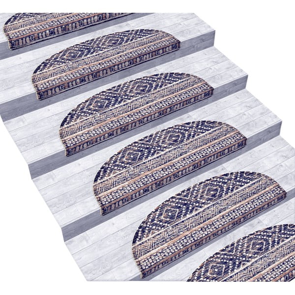 Bézs lépcsőszőnyeg készlet 16 db-os 65 x 20 cm Cottage Warmth - Vitaus-image-1