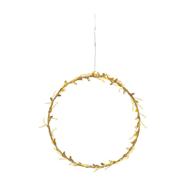 Sárga fénydekoráció karácsonyi mintával ø 28 cm Winny – Star Trading