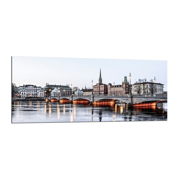 Glasspik City Stockholm kép, 50 x 125 cm - Styler