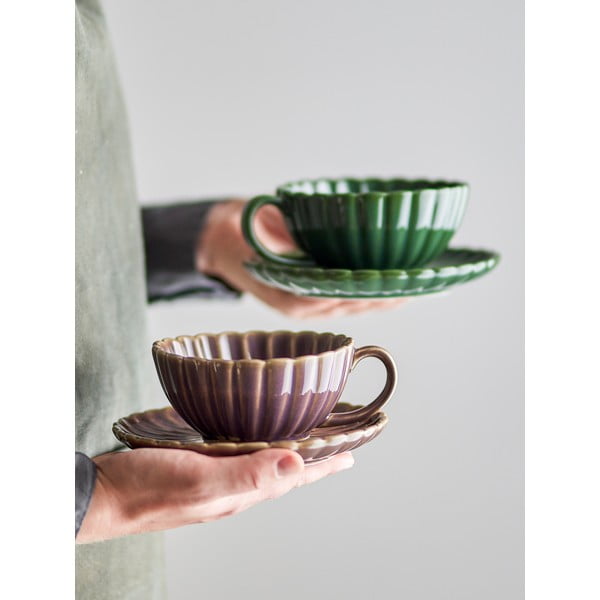 Lila agyagkerámia csésze cappucinóhoz 220 ml Latina – Bloomingville-image-1