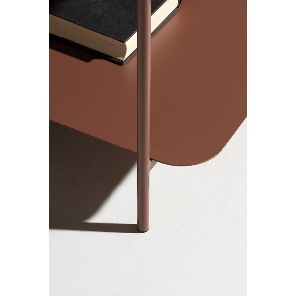 Terrakotta színű fém dohányzóasztal 70x73 cm Beatrix – MOME-image-2