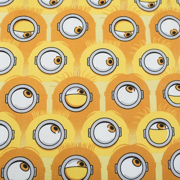 Sárga-szürke egyszemélyes pamut gyerek ágyneműhuzat 140x200 cm Mimoni All for One – Jerry Fabrics-image-4
