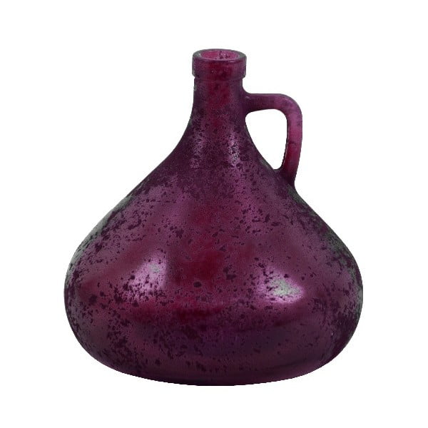 Cantaro lila újrahasznosított üveg váza, magasság 17,5 cm - Ego Dekor