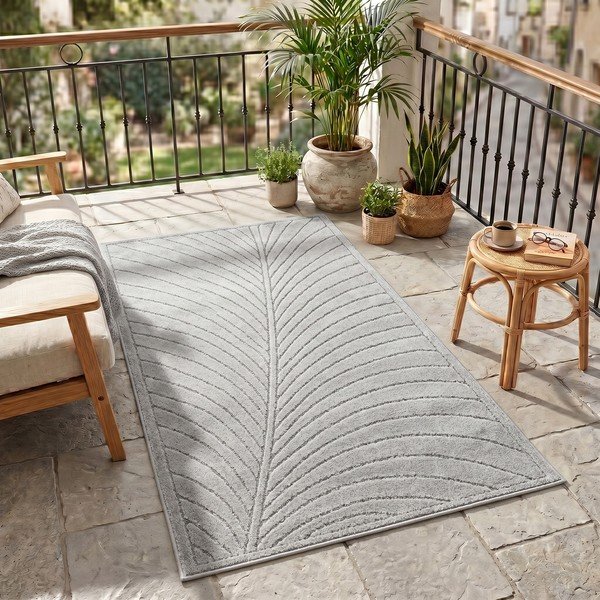 Ezüstszínű kültéri-beltéri szőnyeg 80x150 cm Nova 1204 – Ayyildiz Carpets-image-1