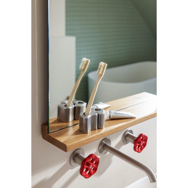 Ezüstszínű fém fogkefetartó Mis – noo.ma-image-3