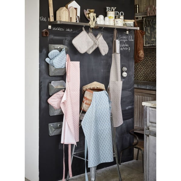 Arabesk világoskék pamut konyhai kötény - Tiseco Home Studio-image-1
