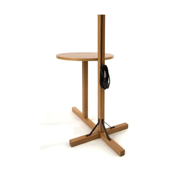 Eigen fehér állólámpa, natúr fa szerkezettel - Woodman-image-4