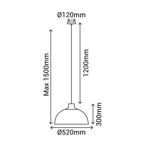 Fekete-natúr színű függőlámpa bambusz búrával ø 52 cm – SULION-image-3