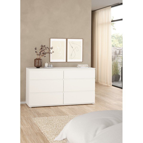 Fehér alacsony komód 153x84 cm Nova – Tvilum-image-1