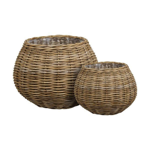 Rattan kaspó szett 2 db-os ø 57 cm Melaka – House Nordic