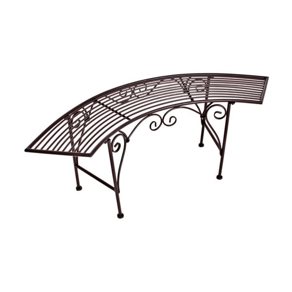Fekete-sötétbarna fém kerti pad Fuego – Garden Pleasure-image-4