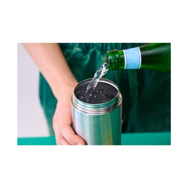 Fekete-ezüstszínű rozsdamentes acél ivópalack 700 ml Vita – Mepal-image-2