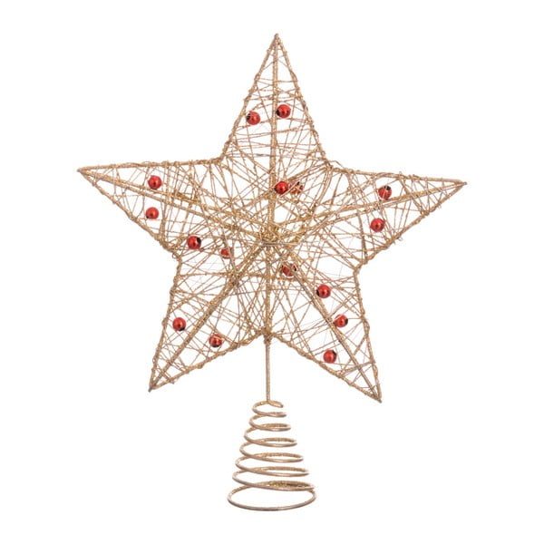Star aranyszínű karácsonyfa csúcsdísz - Unimasa