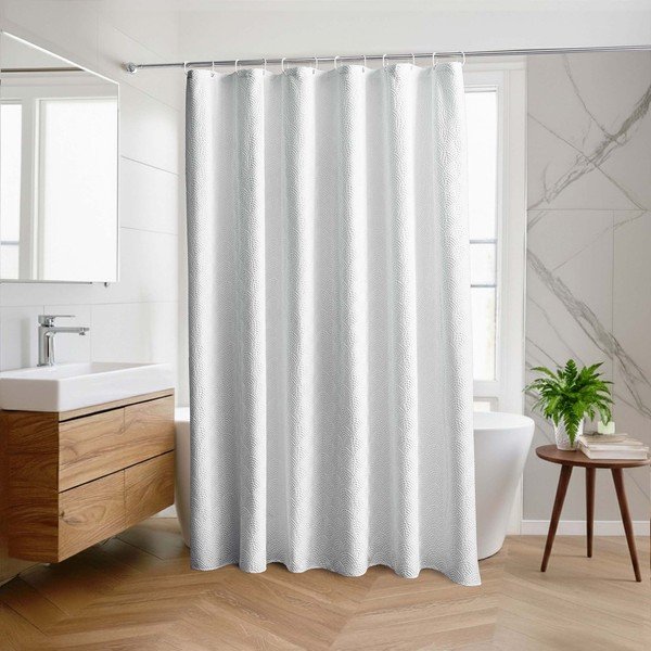 Fehér mikroszálas függöny 180x200 cm Baltic – douceur d'intérieur