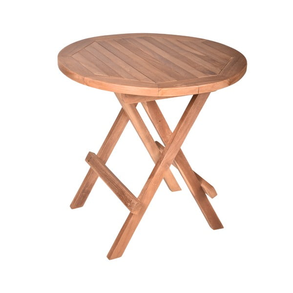 Teakfa kerek kerti tárolóasztal ø 50 cm Mitan – Garden Pleasure