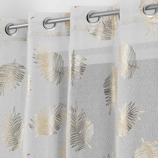 Bézs-aranyszínű átlátszó függöny 140x280 cm Sunny – douceur d'intérieur-image-1