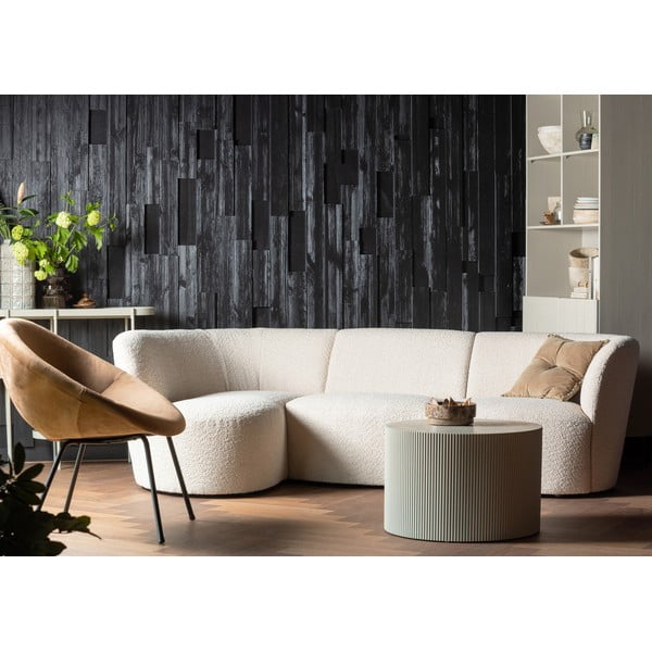 Bézs kerek dohányzóasztal ø 60 cm Sanne – WOOOD-image-1