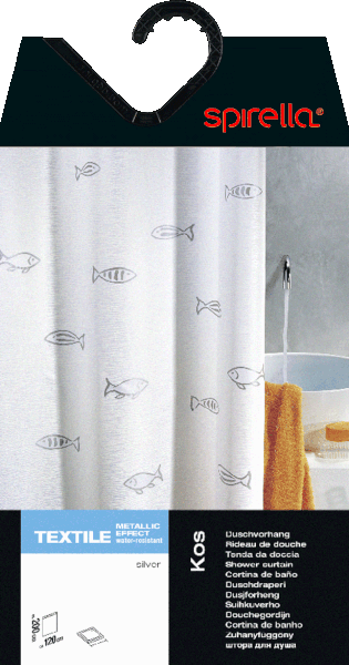 Zuhanyfüggöny 120x200 cm Kos – Spirella-image-4
