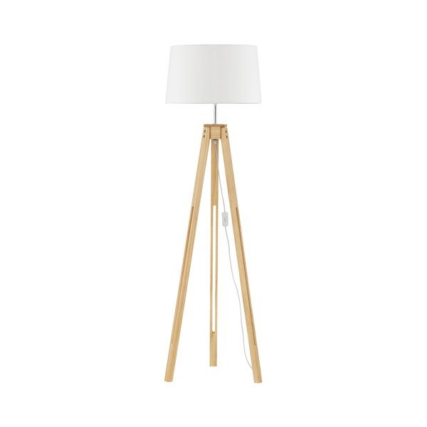 Fehér-natúr színű állólámpa (magasság 145 cm) Leroy – Nova Luce