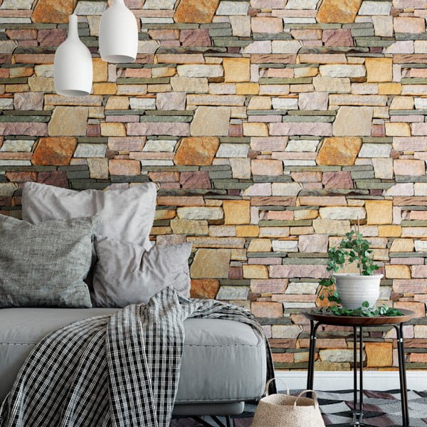 Wall Materials Stones from The Esterel falmatrica, 40 x 40 cm - Ambiance