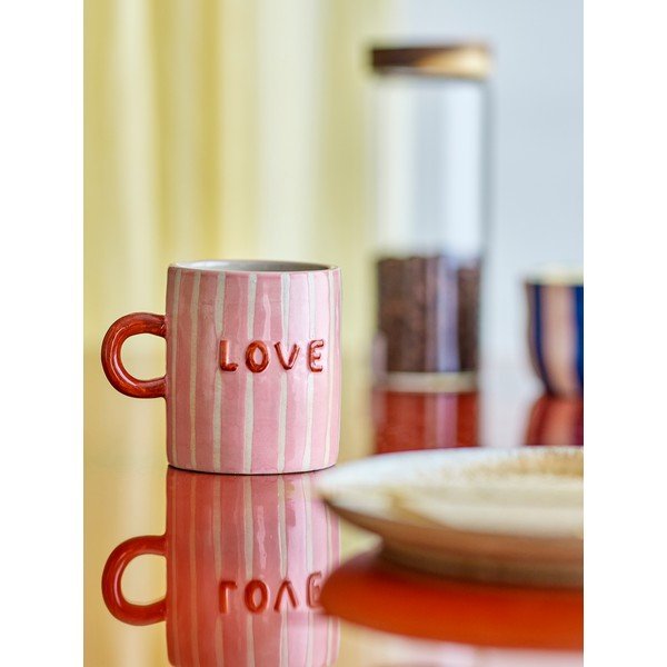 Rózsaszín kerámia bögre 325 ml Cherish – Bloomingville-image-2