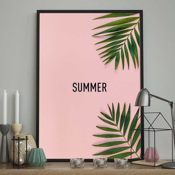 PINK/SUMMER keretezett fali kép, 70 x 100 cm-image-1