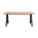 Bővíthető étkezőasztal tölgyfa asztallappal 170x100 cm Carradale - Rowico