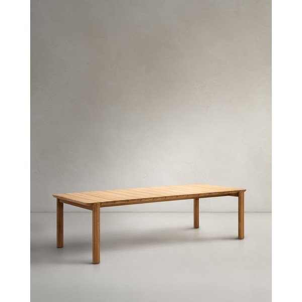 Teakfa kerti étkezőasztal 102x220 cm Icaro – Kave Home-image-4