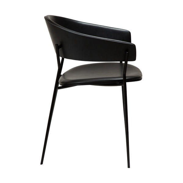 Matt fekete karfás étkezőfotel Crib – DAN-FORM Denmark-image-3