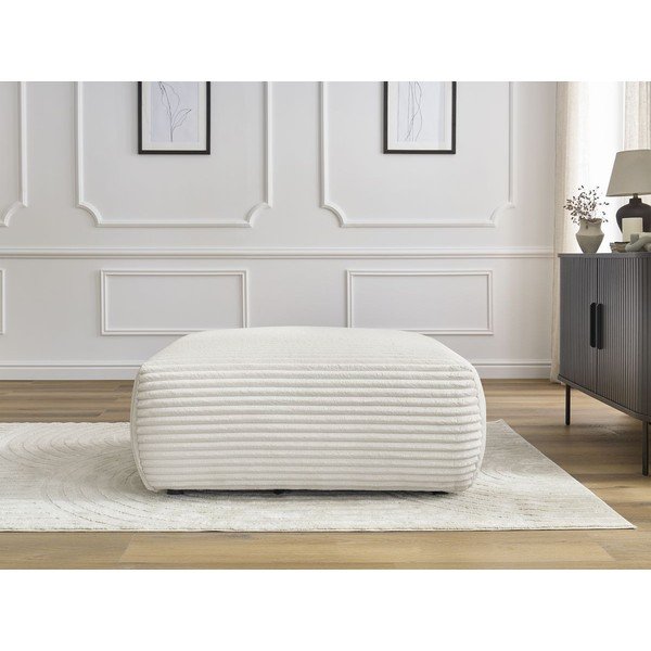 Krémszínű kordbársony lábtartó Lucien – Bobochic Paris-image-1
