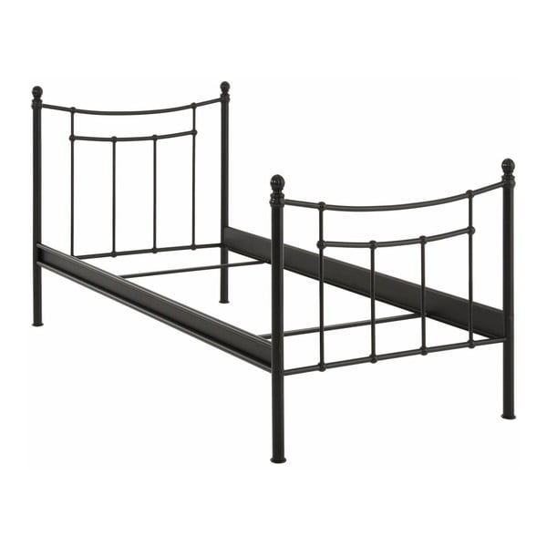 Victor fekete egyszemélyes ágy, 90 x 200 cm - Støraa